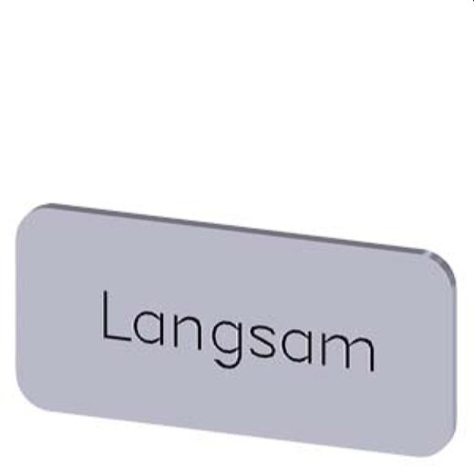 Siemens Bezeichnungsschild 12,5x27 Langsam 3SU1900-0AC81-0AN0