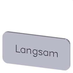 Siemens Bezeichnungsschild 12,5x27 Langsam...