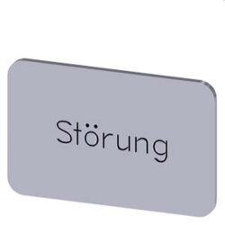 Siemens Bezeichnungsschild 17,5x27 Störung...