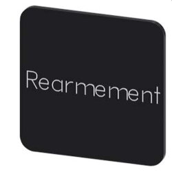 Siemens Bezeichnungsschild 22x22 REARMEMENT...