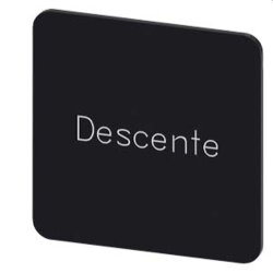 Siemens Bezeichnungsschild 27x27 Descente 3SU1900-0AE16-0GD0