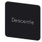 Siemens Bezeichnungsschild 27x27 Descente 3SU1900-0AE16-0GD0