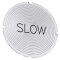Siemens Einlegeschild rund milchig Symbol Slow 3SU1900-0AB71-0EF0