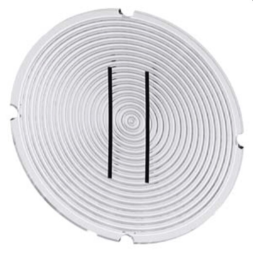 Siemens Einlegeschild rund milchig Symbol II 3SU1900-0AB71-0QC0