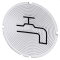 Siemens Einlegeschild rund milchig Symbol Wasserzulauf 3SU1900-0AB71-0RC0