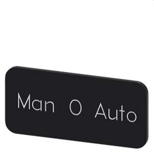 Siemens Bezeichnungsschild 12,5x27 Man-O-Auto 3SU1900-0AC16-0DY0