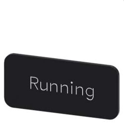 Siemens Bezeichnungsschild 12,5x27 Running...