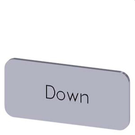 Siemens Bezeichnungsschild 12,5x27 Down 3SU1900-0AC81-0DM0