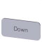 Siemens Bezeichnungsschild 12,5x27 Down 3SU1900-0AC81-0DM0