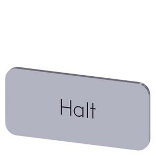 Siemens Bezeichnungsschild 12,5x27 Halt 3SU1900-0AC81-0AK0