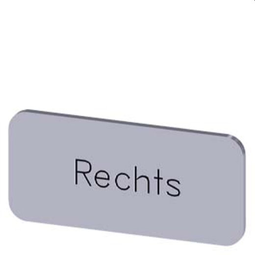 Siemens Bezeichnungsschild 12,5x27 Rechts 3SU1900-0AC81-0AH0