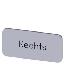 Siemens Bezeichnungsschild 12,5x27 Rechts 3SU1900-0AC81-0AH0