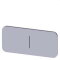 Siemens Bezeichnungsschild 12,5x27 I 3SU1900-0AC81-0QB0