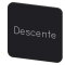 Siemens Bezeichnungsschild 22x22 Descente 3SU1900-0AF16-0GD0