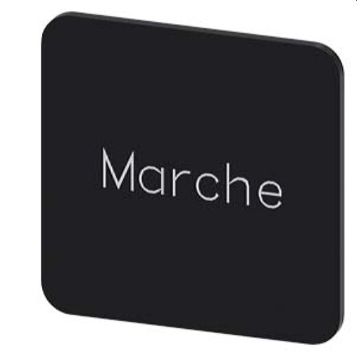 Siemens Bezeichnungsschild 22x22 Marche 3SU1900-0AF16-0GA0