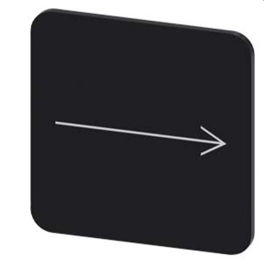 Siemens Bezeichnungsschild 22x22 Pfeil rechts 3SU1900-0AF16-0QR0