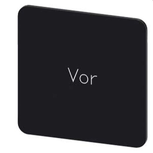 Siemens Bezeichnungsschild 27x27 Vor 3SU1900-0AE16-0AF0