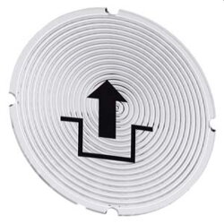 Siemens Einlegeschild rund milchig Symbol Entriegeln...