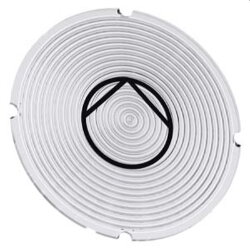 Siemens Einlegeschild rund milchig Symbol Pumpe...