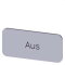 Siemens Bezeichnungsschild 12,5x27 Aus 3SU1900-0AC81-0AC0