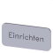 Siemens Bezeichnungsschild 12,5x27 Einrichten 3SU1900-0AC81-0AR0