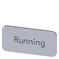 Siemens Bezeichnungsschild 12,5x27 Running...