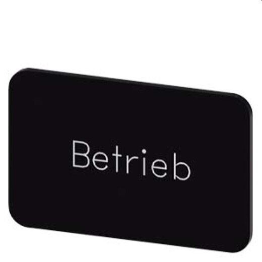 Siemens Bezeichnungsschild 17,5x27 Betrieb 3SU1900-0AD16-0AP0