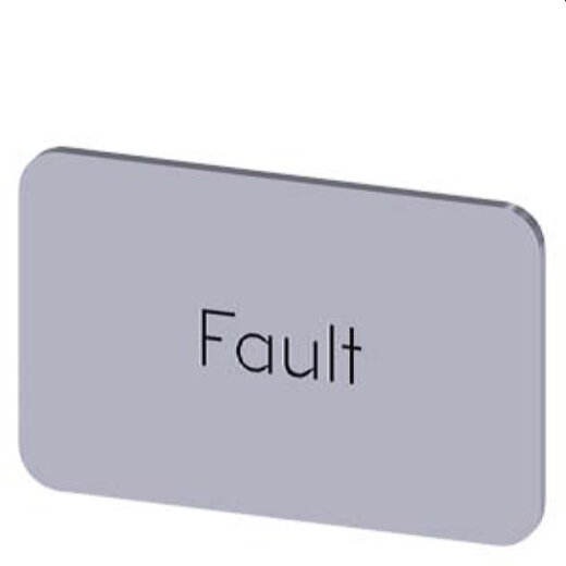 Siemens Bezeichnungsschild 17,5x27 Fault 3SU1900-0AD81-0EC0