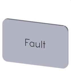 Siemens Bezeichnungsschild 17,5x27 Fault 3SU1900-0AD81-0EC0