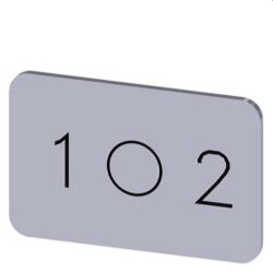 Siemens Bezeichnungsschild 17,5x27 1 O 2 3SU1900-0AD81-0QL0