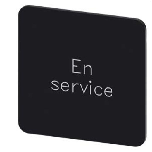 Siemens Bezeichnungsschild 27x27 En Service 3SU1900-0AE16-0GM0