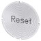 Siemens Einlegeschild rund milchig Symbol Reset 3SU1900-0AB71-0DU0