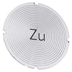 Siemens Einlegeschild rund milchig Symbol Zu...