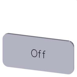 Siemens Bezeichnungsschild 12,5x27 Off 3SU1900-0AC81-0DK0