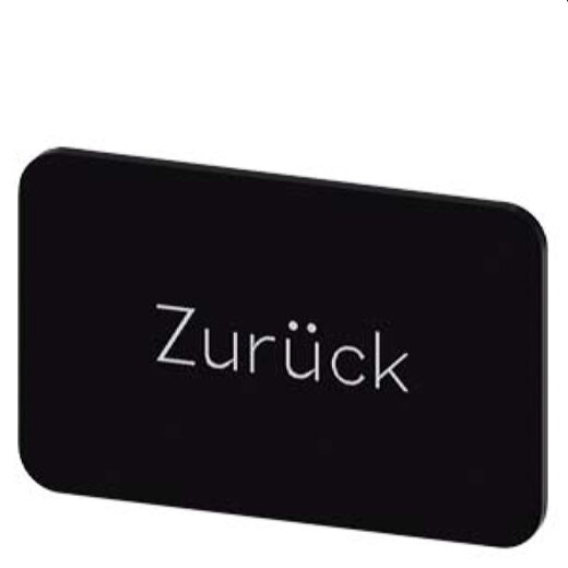 Siemens Bezeichnungsschild 17,5x27 Zurück 3SU1900-0AD16-0AG0