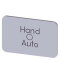 Siemens Bezeichnungsschild 17,5x27 Hand O Auto 3SU1900-0AD81-0DD0
