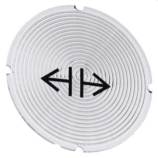 Siemens Einlegeschild rund milchig Symbol lösen 3SU1900-0AB71-0RG0