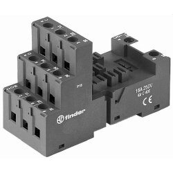 Finder Relaisfassung 92030 schwarz 10 STK