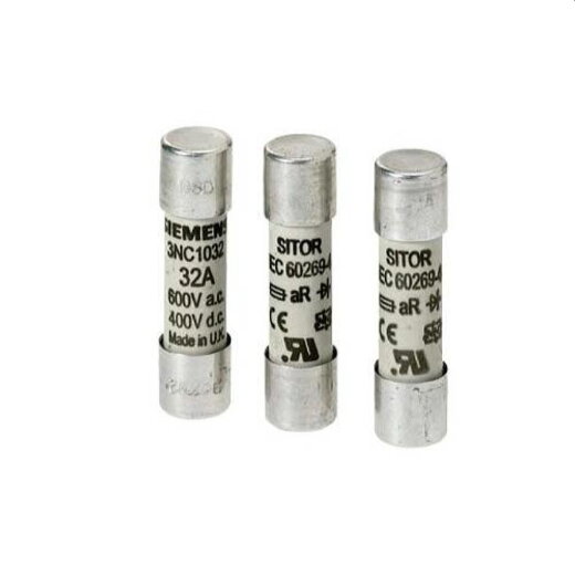 Siemens Zylindersicherungseinsatz 3A 600VAC 400VDC 3NC1003