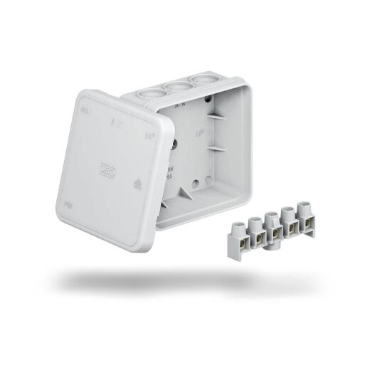 OBO Kabelabzweigkasten A 11/5 85x85x40 lichtgrau m. Klemmleiste