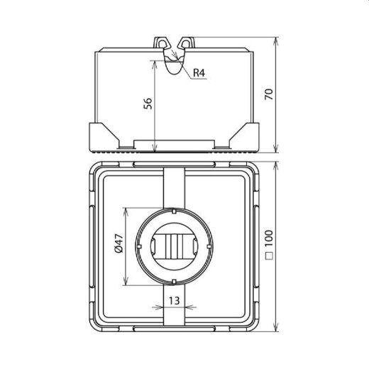 Dehn & Söhne Dachleitungshalter 253015 Typ FB DIN 48829