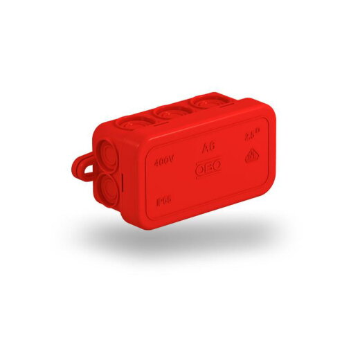OBO Kabelabzweigkasten A 6 HF RO  80x43x34 rot