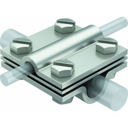 OBO Kreuzverbinder m.Zwischenplatte 252 8-10xRd16 V4A  8-10mm Edelstahl