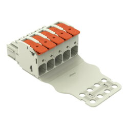 WAGO 1-Leiter-Federleiste Hebel Push-in CAGE CLAMP®...