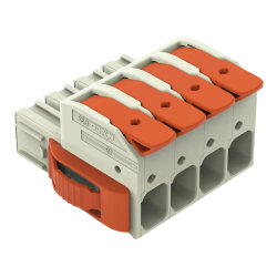 WAGO 1-Leiter-Federleiste Hebel Push-in CAGE CLAMP®...