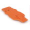 WAGO Mittenverriegelung mit Zugentlastung für Feder- und Stiftleisten 20,2 mm breit orange 832-542