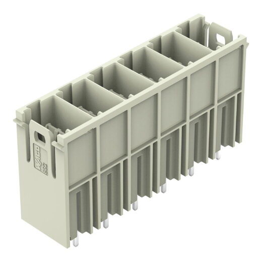 WAGO THT-Stiftleiste Lötstift 1,2 x 1,2 mm gerade lichtgrau 832-3606