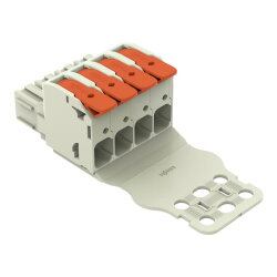 WAGO 1-Leiter-Federleiste Hebel Push-in CAGE CLAMP®...