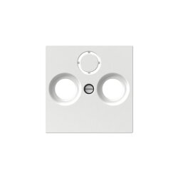 ELSO Zentralplatte WDE002445 Antenntenst. 3Loch weiß