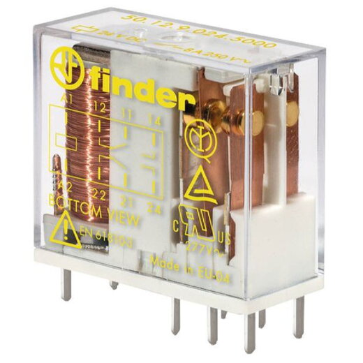 Finder Relais 2 Wechsler 8A hartvergoldet Spule 5V DC
